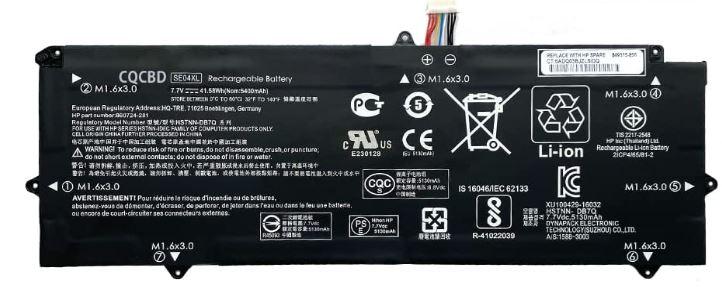 SE04XL Battery for HP Pro X2 612 G2 Series Notebook 860708-855 860724-2B1 860724-2C1 HSTNN-DB7Q (7.7V 41.58Wh/5400mAh)