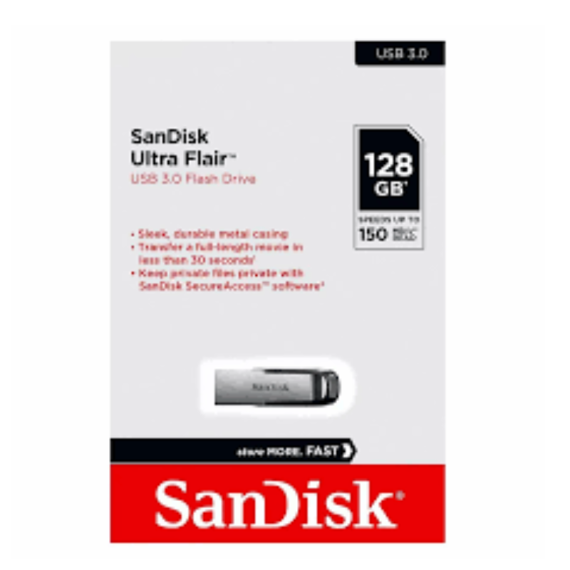 Sandisk flash drive 128gb (Ultra Flair)
