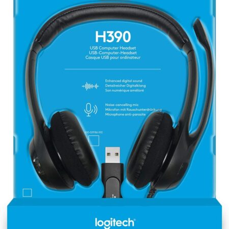 Logitech USB Headset H390 with Noise Cancelling Mic