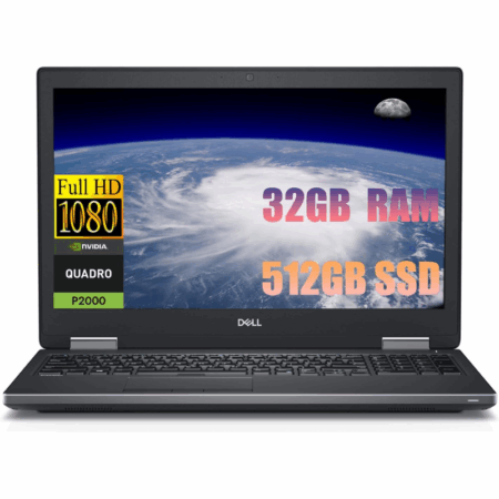 Dell Precision 7530 Corei7 8th Gen 32gb Ram 512ssd 17" 6gb Graphics